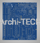 Amiga 2000 EATX v3.0 ReAmiga Niebieskie PCB [złocona]