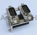 złącze męsko-męskie DB9 D-SUB9 podwójne 19.05mm